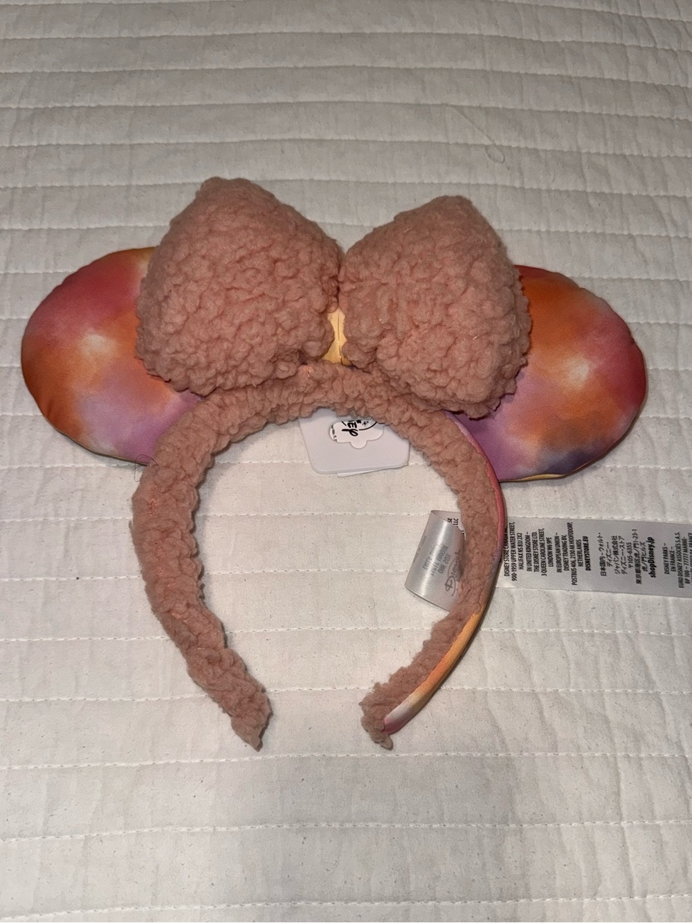 NWT Disney Parks Pastel Cotton Candy Carnival Mickey Minnie Ears